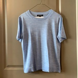 Banana Republic Light Blue, Shirt Sleeve Top - S